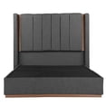 thumbnail image 1 of Cabecera Queen Size Linz + Base Cama Gris Oscuro, 1 of 8