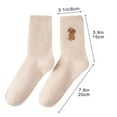thumbnail image 4 of Women’s Fleece-Lined Warm Mid-Calf Crew Socks | Thick Plush Embroidered Puppy Design | Cozy Winter Sleep Sock, Soft Comfy Fabric, Gift Set for Cold Weather Relaxation, 4 of 8