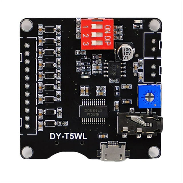 Módulo de Control de Reproducción de MP3 de Voz de Potencia de 5 W Activación A Tarjeta de Memoria TF Disco U Audio Personalizado T5Wl