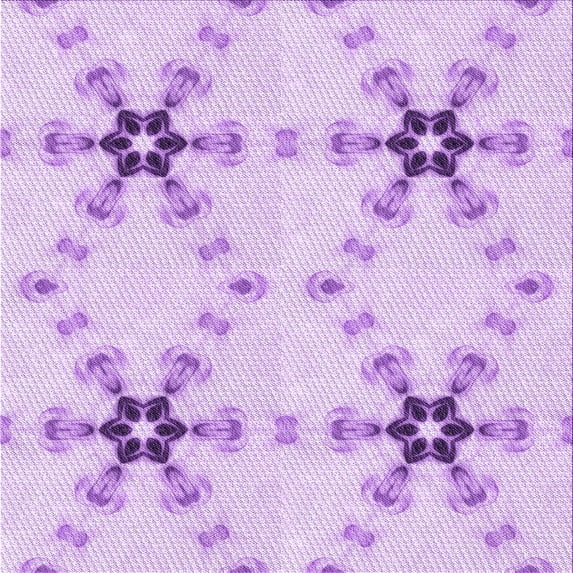 Ahgly Company Machine Washable Indoor Square Transitional Heliotrope Purple Area Rugs, 7' Square