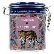 Pantenger Raspberry & Hibiscus Black Tea Bags. 20 Pyramid Bags. USDA Organic. Black Tea, Raspberry, Hibiscus, Rosehip, Raisins and Currants Blend.