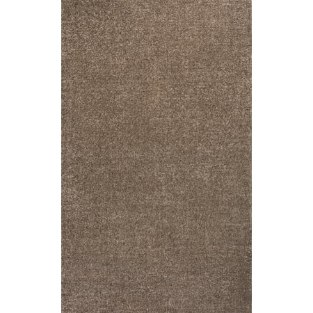 9' X 12'  Haze Solid Low Pile Area Rug Brown