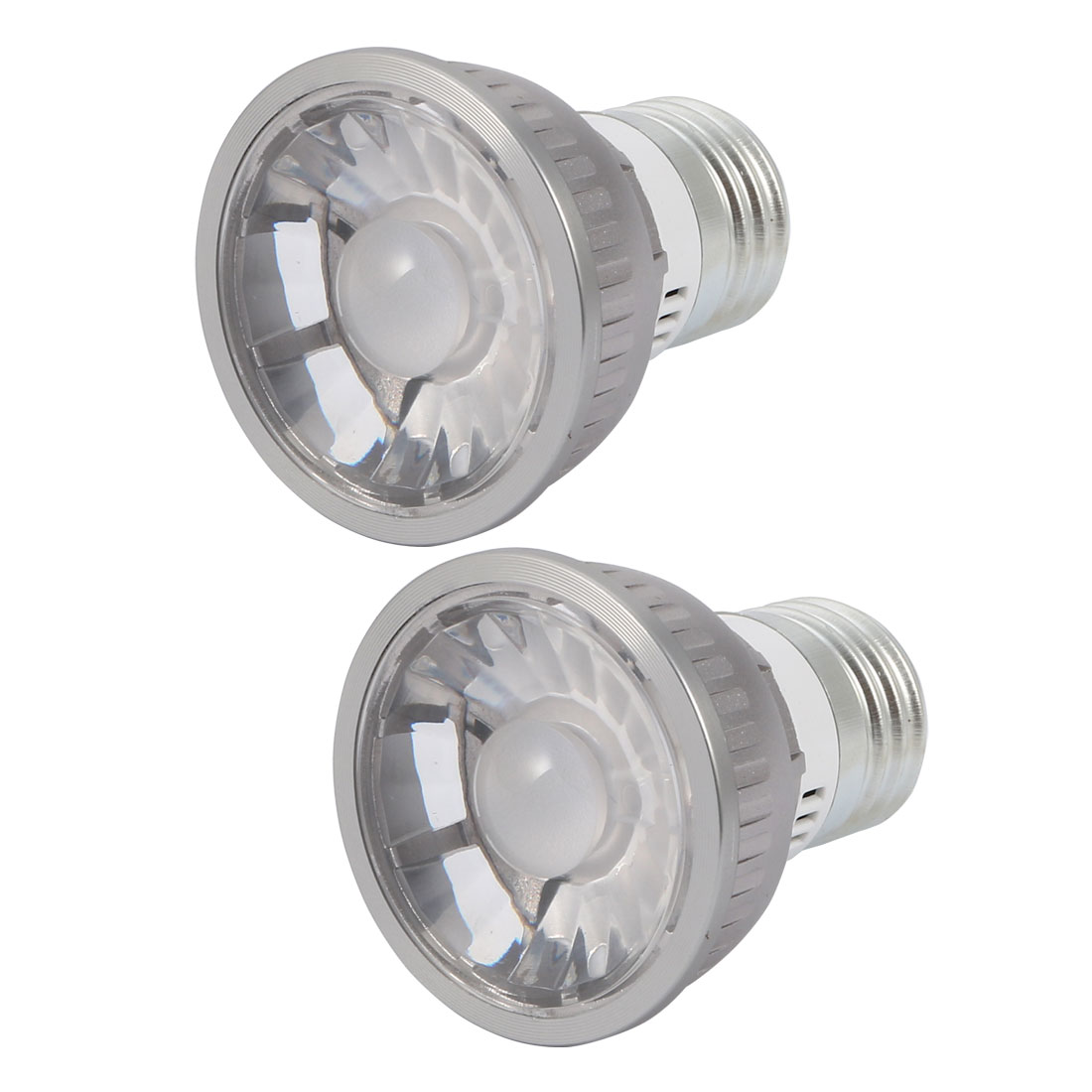 2pcs E27 Base 3W COB Lens Reflector Light Housing Lamp Bulb Shell Shade