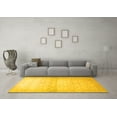 thumbnail image 3 of Ahgly Company Machine Washable Indoor Rectangle Oriental Yellow Traditional Area Rugs, 2' x 5', 3 of 4