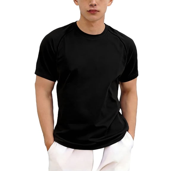 FAHXNVB Boys' Quick Dry Athletic T-Shirts Crewneck Moisture Wicking Performance Tees Tops Fashion Casual Sports Shirts for Tennis Running Outdoor Activities 5-13 Years