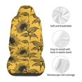 thumbnail image 5 of Zufioo Autumn Sunflower Full Set Car Seat Covers with Soft Padding 2PCS Universal Auto Front Seats Protector Fits Cars, SUVs, Sedans, and Trucks, 5 of 7