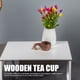 thumbnail image 5 of Taza De Café De Madera, Mango Ergonómico Portátil, Taza Multifuncional Con Asa Para El Hogar, Té, Leche, Dormitorio, 5 of 7