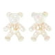 thumbnail image 1 of Accesorios de zapatos de moda con charms de ositos, 1 par de agujetas únicas, color claro y marrón, 1 of 5