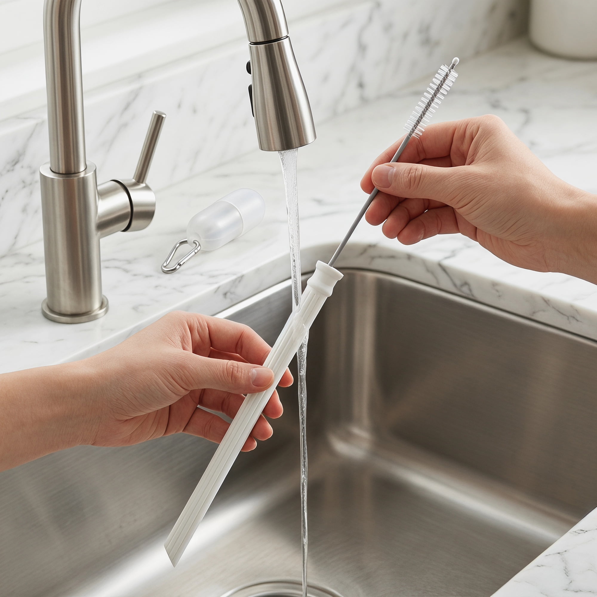 Unique Bargains 6Pcs Reusable Silicone Dishwasher Safe Straws White