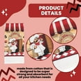 thumbnail image 3 of A1U Chef-Themed Kitchen Towels, Printed Home Office Kitchen Bathroom Pantry Hand Rag Fabric Absorbent Drying Cleaning Dishcloth Table Bath Linens Party Birthday Decorations Gifts Favor, Set of 2, 3 of 7