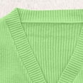thumbnail image 4 of LIaqionyy Girls Cardigan Sweaters Long Sleeve Cropped V Neck Solid Color Zip up Sweater Knitted Outerwear, 4 of 7