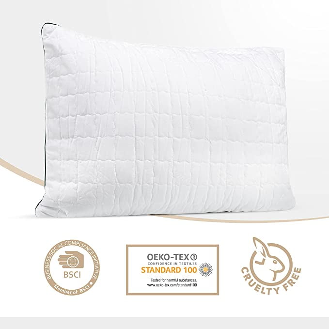 King Size Bamboo Pillow, Super Soft, Adjustable Bamboo Pillows for