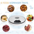 thumbnail image 6 of PawHut Automatic Pet Feeder for Cats Dogs with Digital LED Display Timer, 6 Meal Trays for Wet or Dry Food Dispenser, 6 of 7