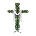 thumbnail image 3 of Árbol de Navidad con cruz, decoración realista de Pascua, árbol de Navidad artificial de pie. 15 millones, 3 of 9