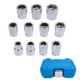 thumbnail image 2 of Bolt Nut Remover Extraction Socket Tool, 3/8 Inch Metric Bolt Extractor Socket Set 11PCS Strong Gripping Force  for Damaged Rusted Fasteners, 2 of 7