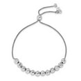 thumbnail image 2 of Sterling Silver Hammered Beaded Adj. Bracelet, 2 of 2
