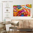thumbnail image 5 of Elephant Stock Fluid Marble Abstract Wall Art - Horizontal Canvas Wall Art - Living Room Wall Decor - Abstract Canvas - Turquoise And Orange Decor - 12" x 8", 5 of 8
