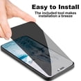thumbnail image 4 of [2+2 Pack]For iPhone 14 Screen Protector with Camera Lens Protector,Sensor Protection,Case Friendly Privacy Tempered Glass Film[9H Hardness] for iPhone 14, 4 of 5