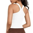 thumbnail image 3 of TYGHBN Seamless Sports Tank with Narrow Racerback and Bust Design Top for Women Active Tops Women Shirt Women Athletic Crop Tops for Women Shirt Pack Market Band Tops for Women Dress Top Women, 3 of 3