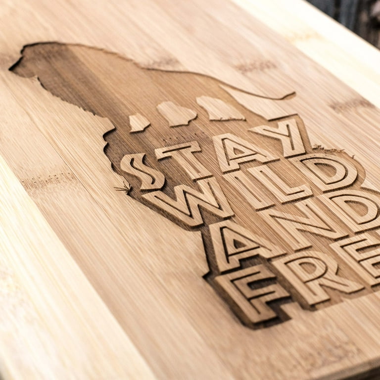 Stay Wild and Free - Lion - Cutting Board Stay Wild and Free - Lion - Cutting Board