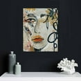 thumbnail image 5 of Nawypu Abstract Face Canvas Wall Art Boho Canvas Painting Black Line Artwork Colorful Line Art Minimalist Wall Decor Botanical Floral Abstract Prints for Living Room Gallery Wall Decor  No Frame, 5 of 5