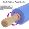 thumbnail image 3 of Lishi Non-Stick Silicone Rolling Pin with Wooden Handle, 3 of 5
