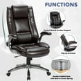 Leather office chair flip up arms Clearance