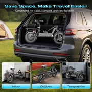 1000W Peak Motor Electric Scooter for Adults, 25MPH Top Speed, 35 Miles Max Range, 48V 15Ah Battery, E Scooter with Seat, Dual Suspension, 14 Foldable E-Scooter with Rear Box for Cargo