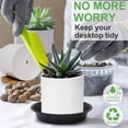 thumbnail image 2 of Plant Saucer, Plant Drip Trays, Plastic Plant Trays for Pots, Flower Pot Drip Trays for Indoors Outdoor, Flower Planters Trays, Terracotta, 6 Packs 8 Inches, 2 of 7