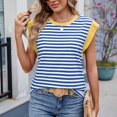thumbnail image 3 of Women's Summer Top Basic Tee Shirts Casual Tank Loose Fit For Leggings Jeans Shorts Or Pants, 3 of 8