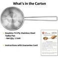 thumbnail image 7 of Hawkins 25 Cup Tadka Pan 600ml Triply Stainless Steel Pan Silver STP25, 7 of 7