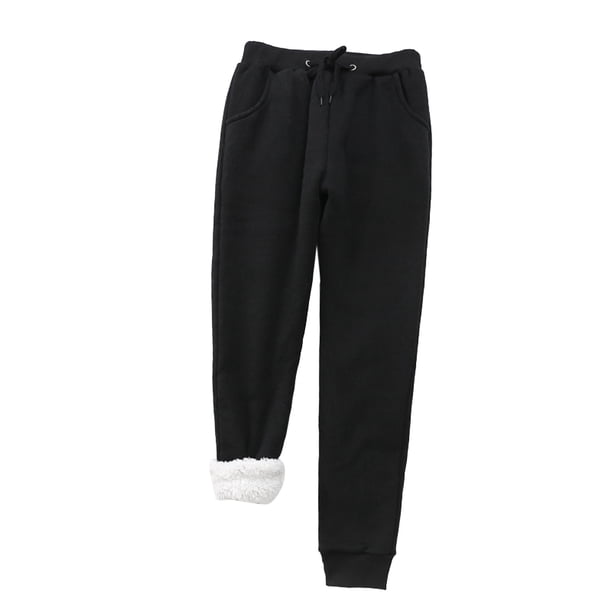 Pantalones de Invierno Cálido Largo Mujer Gibobby Terciopelo Casual XL