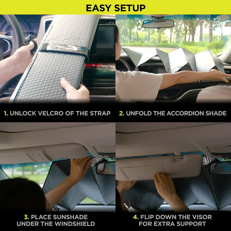 Auto Drive Holographic Accordion Windshield Sunshade photo 5