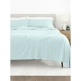 thumbnail image 4 of 4-Piece Light Blue Chevron Printed Bed Sheets Set for Twin Size Bedding by Comfort Canopy, 4 of 11
