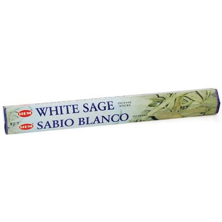 HEM Incense White Sage 20pk Sticks Bring Smudging Purification Cleansing Protection Create Relaxing Atmosphere Into Your Home Prayer Meditation