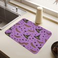 thumbnail image 5 of Dish Drying Mat Absorbent Dish Drainer Kitchen Counter 15.7x11.8inch Dish Drying Pad for Countertops Sinks Draining Racks Black Hat and Brown Bat, 5 of 9