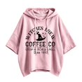 thumbnail image 5 of Halloween Hoodies for Women Drawstring 3/4 Sleeve Trendy Print Hoodie Fall Clothes Crewneck Sweatshirts Loose Fit Trendy Tops Winter Clothing Daily Travel Outfits, 5 of 5