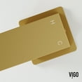 thumbnail image 2 of VIGO Dunn Single Handle Single-Hole Bathroom Vessel Faucet in Matte Brushed Gold, 2 of 13
