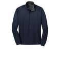 thumbnail image 5 of Port Authority Vertical Texture 1/4 Zip Pullover-L (True Navy/ Iron Grey), 5 of 6