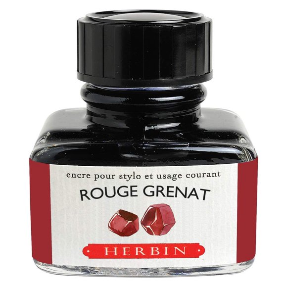 Herbin Fountain Pen Ink - 30ml Bottle - Rouge Grenat