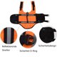 thumbnail image 4 of Chaleco salvavidas para perros, chaleco salvavidas naranja para perros pequeños y grandes, antidesgarro y reflectante, tamaño ajustable con fuerte flotabilidad y mango de rescate para natación, 4 of 5