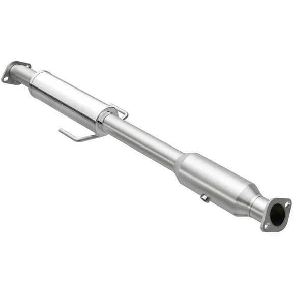 MagnaFlow California Converter 551133 Direct Fit California Catalytic Converter; 2.5 in. Tubing; 2.5 in. Inlet/Outlet; L-11 in.; W-4 in.; L-47.625 in. Overall; Not Air Tube Kit Adaptable;