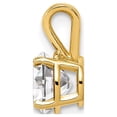 thumbnail image 2 of 14K Yellow Gold Charm Pendant Cubic Zirconia CZ Round 11 mm 7, 2 of 3
