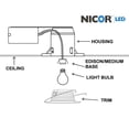 thumbnail image 3 of Nicor Lighting 17511OB-OB 6 In. OR BRZ R30 Baffle, 3 of 3