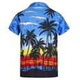 thumbnail image 5 of JINMGG Mens Tops Clearance under $5,Men's Hawaiian Shirt Short Sleeves Printed Button Down Summer Beach Shirts Tops,Blue M, 5 of 5