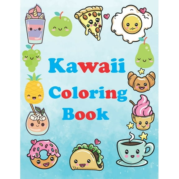 Kawaii Coloring Book: birthday gift for kids (Paperback)