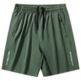thumbnail image 4 of Trgacdwlo Quick Dry Shorts Men Elastic Waist Drawstring Men's Workout Shorts Wide Leg Summer Gym Gym Shorts for Men with Pocket Green XXL, 4 of 6