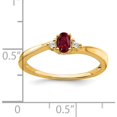 thumbnail image 2 of 14K Yellow Gold Created Ruby And Diamond Ringsize 7 - Jbsp, 2 of 5