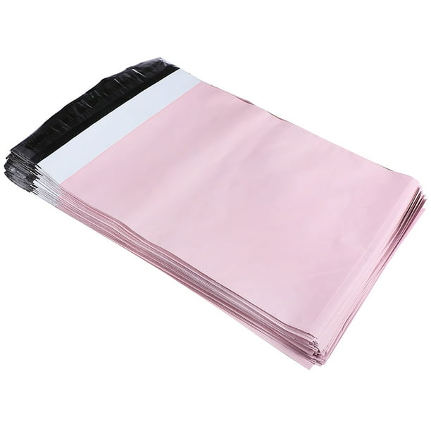 50 bolsas multiusos para envíos, bolsas de embalaje exprés, bolsas de entrega (rosa)