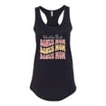 thumbnail image 2 of Wild Bobby, World's Best Bonus Mom Mother's Day Ladies Racerback Tank Top, Black, Small, 2 of 6
